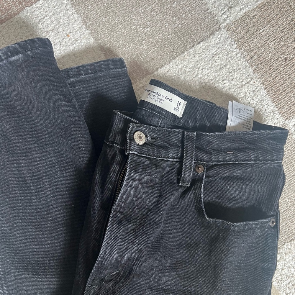 Abercrombie & Fitch Black Straight Jeans Timeless Design
